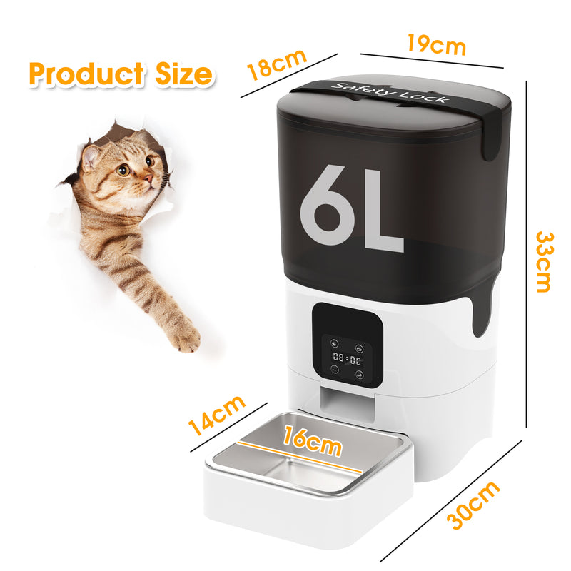 Advwin 6L Automatic Pet Feeder Smart Food Dispenser