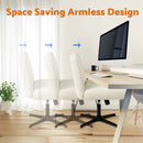 Advwin Armless Office Chair Ergonomic Chair No Wheel
