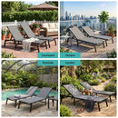 Advwin 2Pcs Chaise Lounge Outdoor Chairs