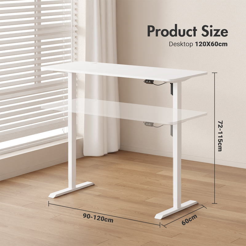 Advwin Electric Adjustable Height Standing Desk 120cm