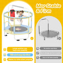 Advwin 55" Trampoline with Basketball Hoop Swings