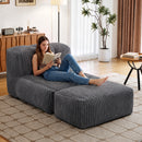 Advwin Bean Bag Floor Sofa w/ High-Density Foam