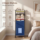 Advwin Laundry Basket with 2-Tier Shelves 54L