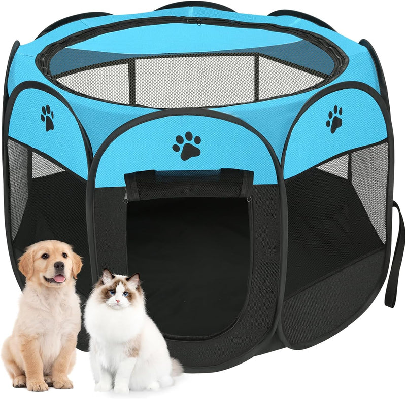 Advwin Portable Pet Playpen Dog Cat Play Tent