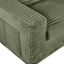 Advwin 162cm Loveseat Floor Sofa Corduroy Boneless Couch