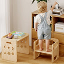 Advwin Kids Weaning Table & Chair Set with Chalkboard
