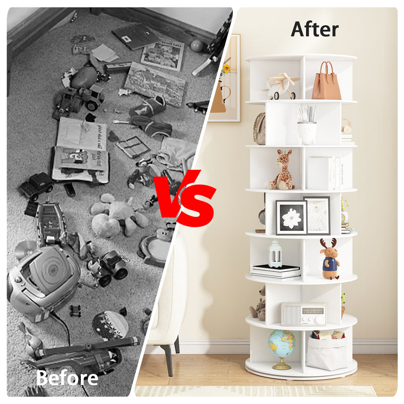 Advwin 7-Tier 360° Rotating Shoe Rack & Organizer