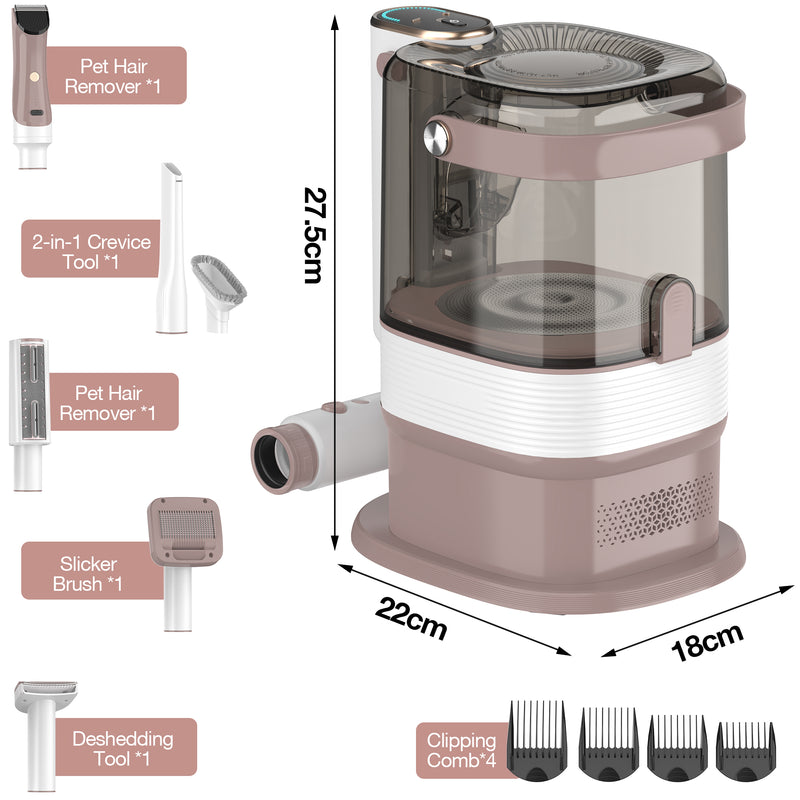 Advwin 6 in 1 Pet Hair Vacuum & Dog Grooming Kit