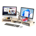 Advwin Dual Monitor Stand Riser Desk Organizer