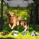 Advwin 8 Panels Outdoor Dog Kennel w/ Secure Lock