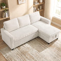 Advwin L Shaped Sectional Sofa Bed w/ Storage Chaise