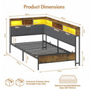 Advwin King Single Corner Bed Frame