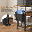 Advwin Height Adjustable Printer Stand with Wheels