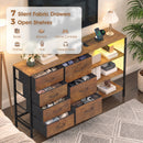 Advwin 7-Drawer Dresser with Charging Station