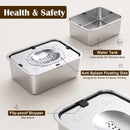 Advwin 12L Stainless Steel No Spill Dog Water Bowl