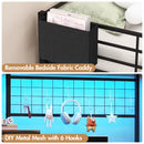 Advwin Loft Bed Frame with L-Shaped Desk & 7 Drawers Single