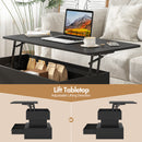 Advwin Lift Top Coffee Table with LED Lights