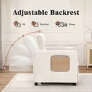 Advwin 3 in 1 Convertible Sofa Bed Velvet Sleeper Chair (Pre-Order)