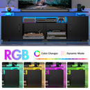 Advwin 140cm LED Entertainment Center TV Stand