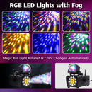 Advwin 500W Fog Machine Smoke Machine with Disco Ball