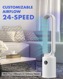 Advwin Bladeless Tower Fan Portable Electric