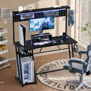 Advwin 120cm LED Gaming Desk w/ Movable Monitor Stand