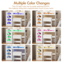 Advwin Dressing Table Stool Set with Glass Drawer