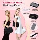 Advwin Travel Makeup Bag with LED Mirror & USB Charging