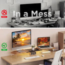 Advwin 113cm LED Dual Monitor Stand w/ Acrylic Leg