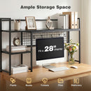 Advwin 3-Tier Desktop Organizer Shelf with 5 Hooks