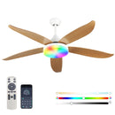 Advwin 52'' Ceiling Fan with RGB Light