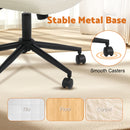 Advwin Armless Ergonomic Office Chair Cross-Legged