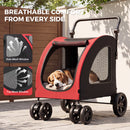 Advwin Foldable Large Dog Stroller Up to 35kg
