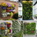 Advwin Wall Mounted Planter 16 Pots w/ Water Storage Basin