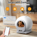 Advwin 65L Self Cleaning Cat Litter Box Wifi APP Control