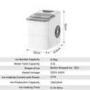 Advwin 12KG Countertop Ice Maker Self-Cleaning Ice Machine