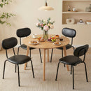 Advwin Kitchen Dining Chairs Black Set of 4