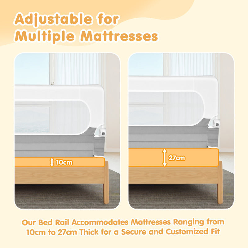 Advwin Folding Baby Bed Rail Adjustable 180x60cm