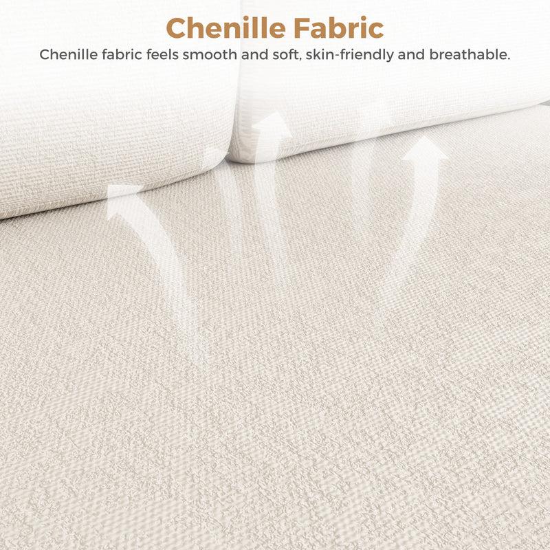 Advwin Sectiona Sofa 4-Seat Chenille Fabric 280cm (Pre-Order)