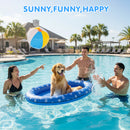 Advwin Inflatable Dog Raft Float with Blast Pump