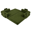 Advwin 5-in-1 Convertible Folding Loveseat Sofa Bed