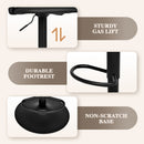 Advwin Set of 4 Bar Stools Adjustable Swivel Black