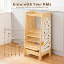 Advwin 4-in-1 Toddler Kitchen Step Stool Height Adjustable