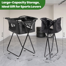 Advwin Foldable Tennis Pickleball Cart w/ Removable Ball Bag