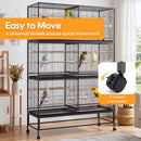 Advwin Large 3-Tier Stackable & Divided Bird Cage Aviary