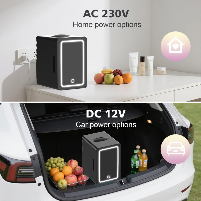 Advwin 6L Mini Makeup Fridge Black