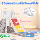 Advwin 6-in-1 L-Shaped Toddler Slide Playset