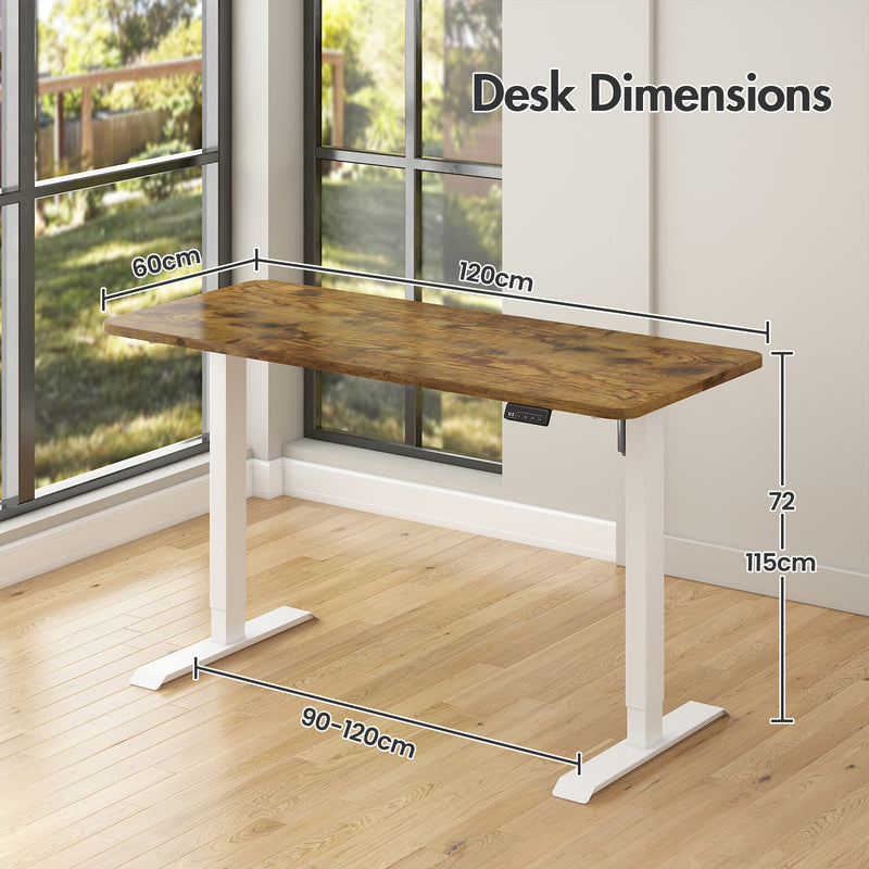 Advwin Electric Standing Desk with Memory Lifting 120cm