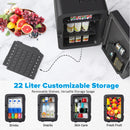 Advwin Black Mini Fridge for Bedroom 10L