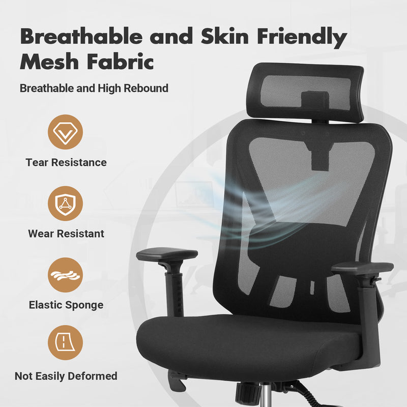 Advwin Ergonomic Office Chair Mesh High Back Desk Chair